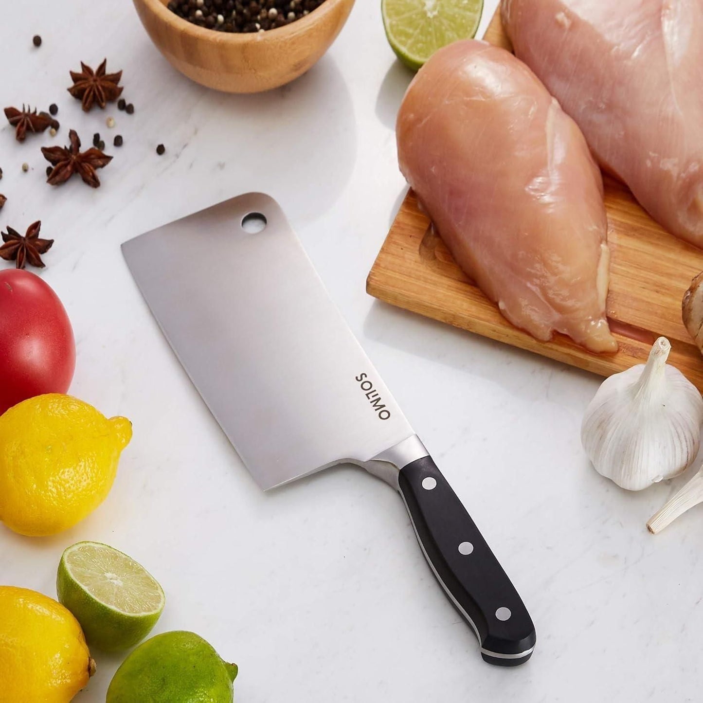 Premium Steel Kitchen Knife - Pack of 2 | Heavy-Duty Cleaver for Effortless Cutting