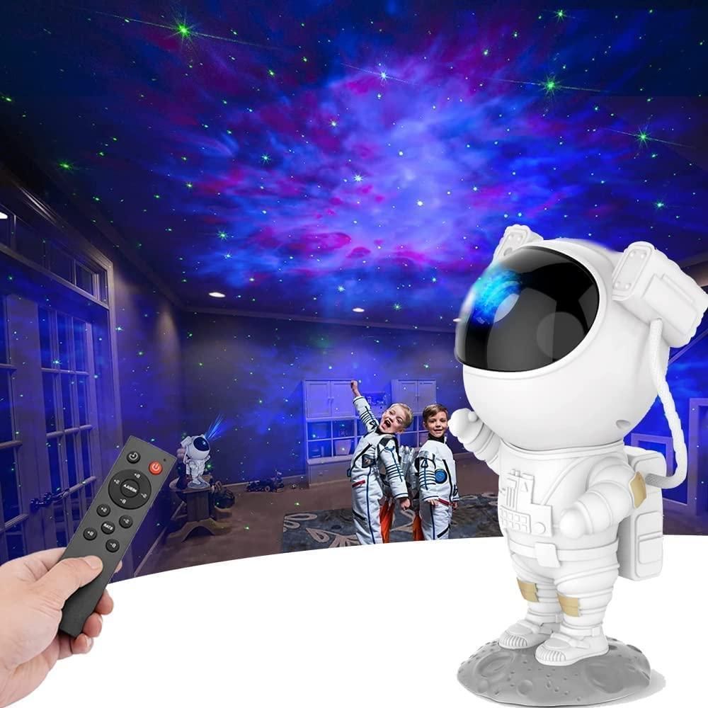 Astronaut Galaxy Projector - 360° Magnetic Head Rotation, Remote Control
