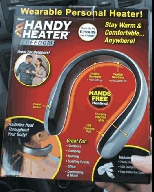 CozyCharge USB Rechargeable Neck Warmer – Hands-Free Heat on the Go