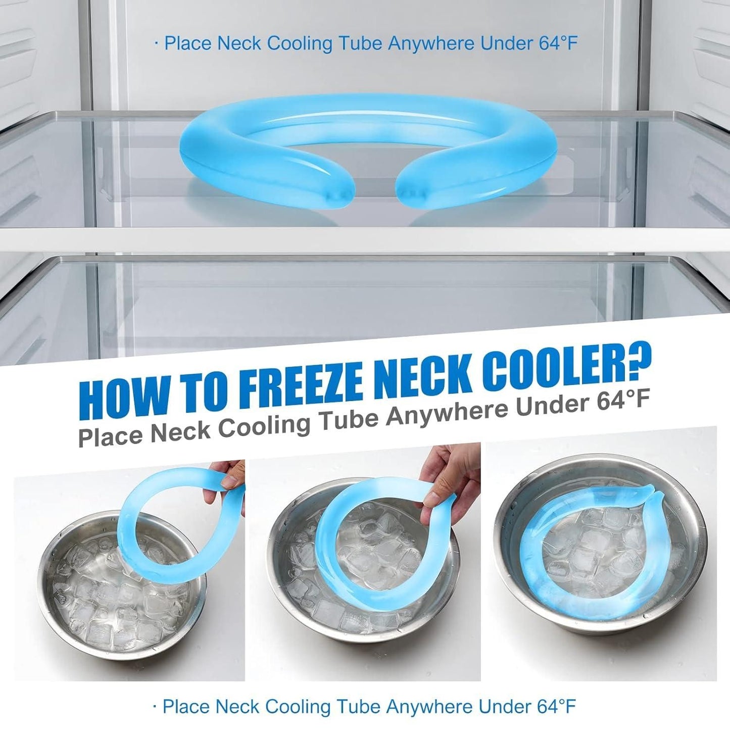 Reusable Neck Cooling Tube – Instant Chill, All-Day Comfort, No Ice Needed