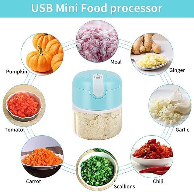 Mini Electric Garlic & Meat Chopper – Compact, Powerful & Time-Saving Food Prep Essential