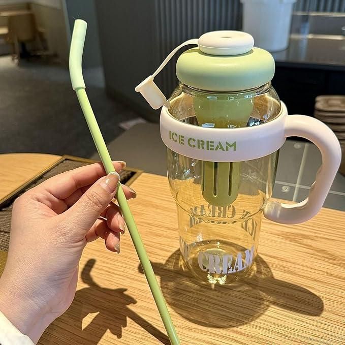 Chic Ice Cream Bottle – The Cutest Way to Sip, Chill & Stand Out (Plastic, 410gm)