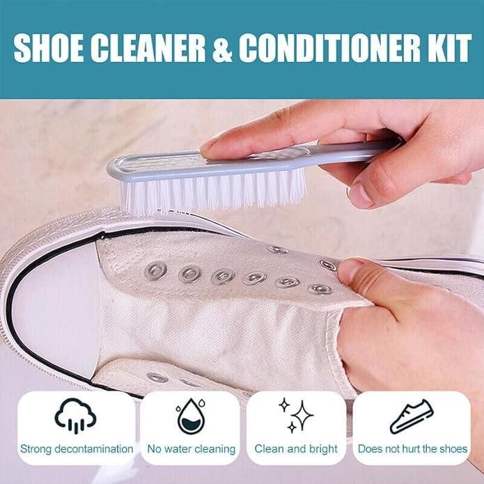 Premium Shoe Cleaner & Conditioner Kit – 100ml Complete Care Set with Brush & Cloth