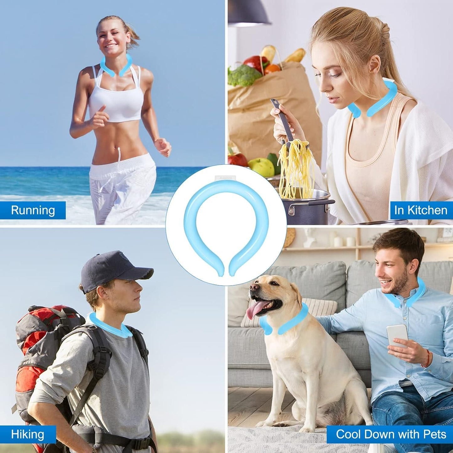 Reusable Neck Cooling Tube – Instant Chill, All-Day Comfort, No Ice Needed