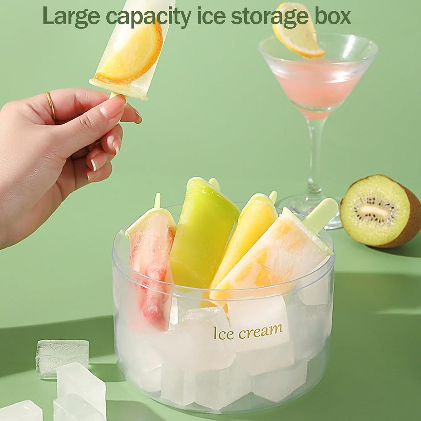 DIY Reusable 8-Piece Ice Pop Mould – Create Healthy, Delicious Treats at Home