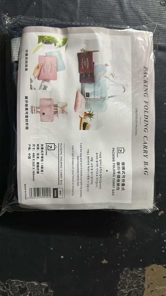 Foldable Travel Bag Tote – Lightweight, Waterproof Duffel for Effortless Travel & Storage