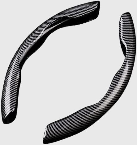 New Carbon Fiber ABS Texture Steering Wheel Grip Cover for Cars – Upgrade Your Driving Experience
