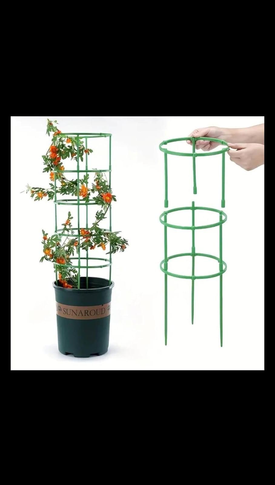 3-Layer Adjustable Plant Support Cage – Strong, Stylish & Essential for Thriving Indoor Plants