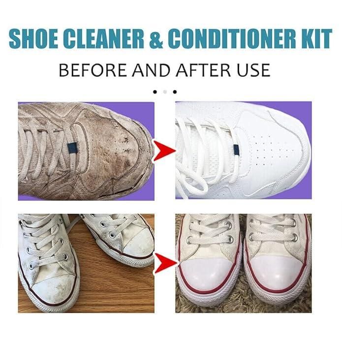 Premium Shoe Cleaner & Conditioner Kit – 100ml Complete Care Set with Brush & Cloth