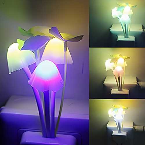 Enchanting Mushroom Lamp with Automatic Sensor & Multi-Color Changing LED – The Perfect Night