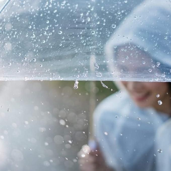 Clear Dome See-Through Umbrella – Windproof, Stylish & Transparent Rain Protection (Pack of 1)