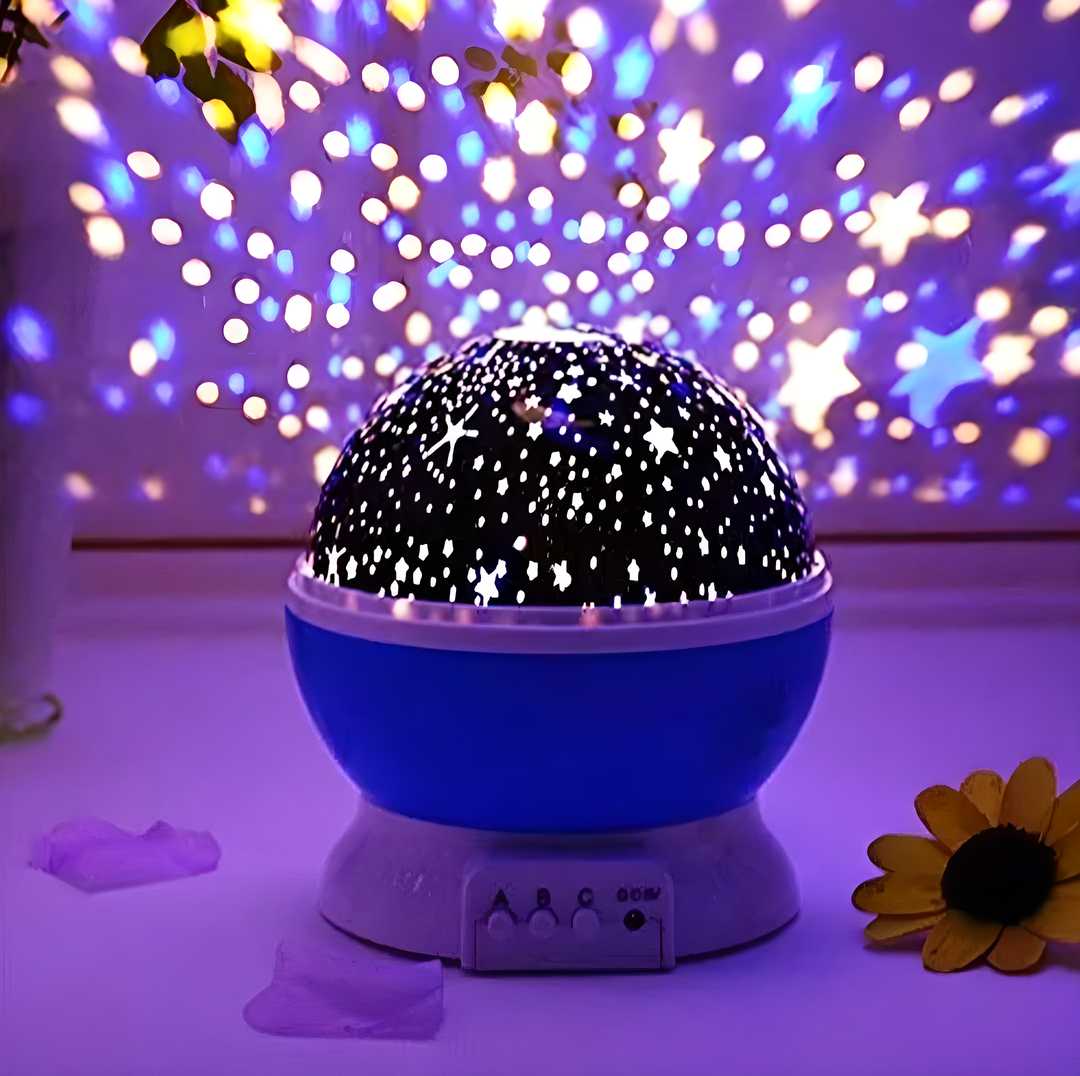 360 Degree Moon Star Projection Lamp with USB Cable – Mesmerizing Night Sky Experience