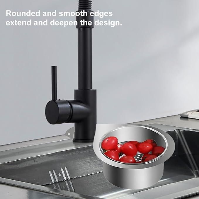 Elegant Swan-Design Stainless Steel Drain Basket – Stylish & Functional Sink Strainer