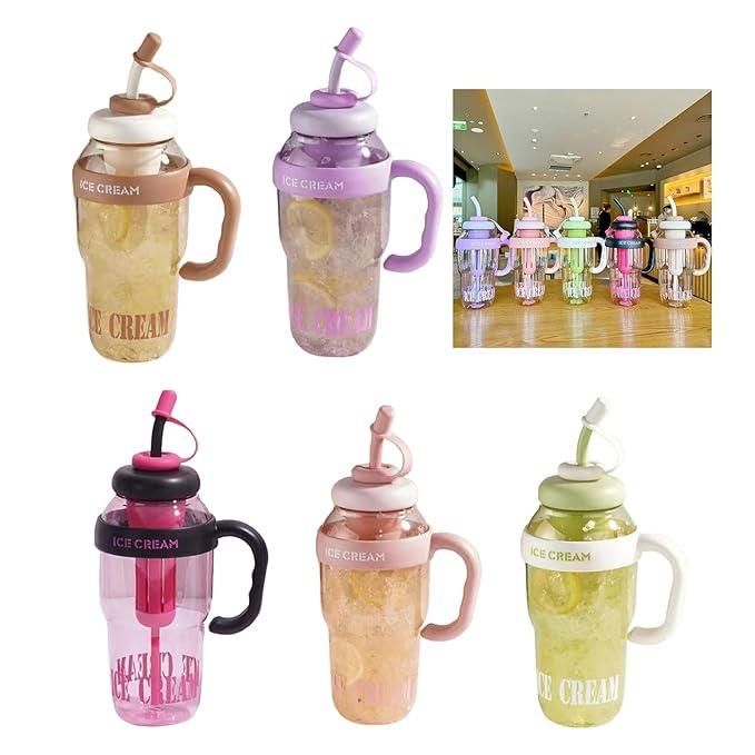 Chic Ice Cream Bottle – The Cutest Way to Sip, Chill & Stand Out (Plastic, 410gm)