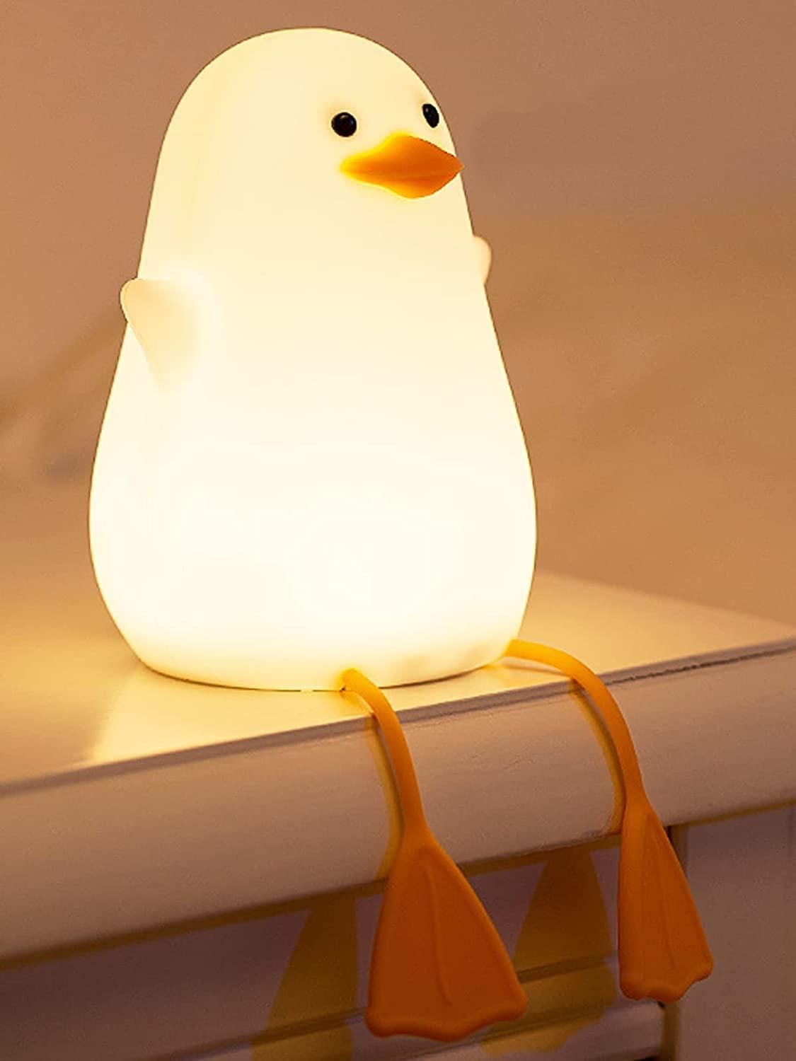 Adorable Duck Night Light Lamp – Soft Glow Touch Sensor Mood Light (Pack of 1)