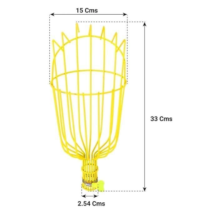 Pro-Grade Fruit Picker with Basket – Effortless Harvesting Tool for Apple, Mango, Orange & More