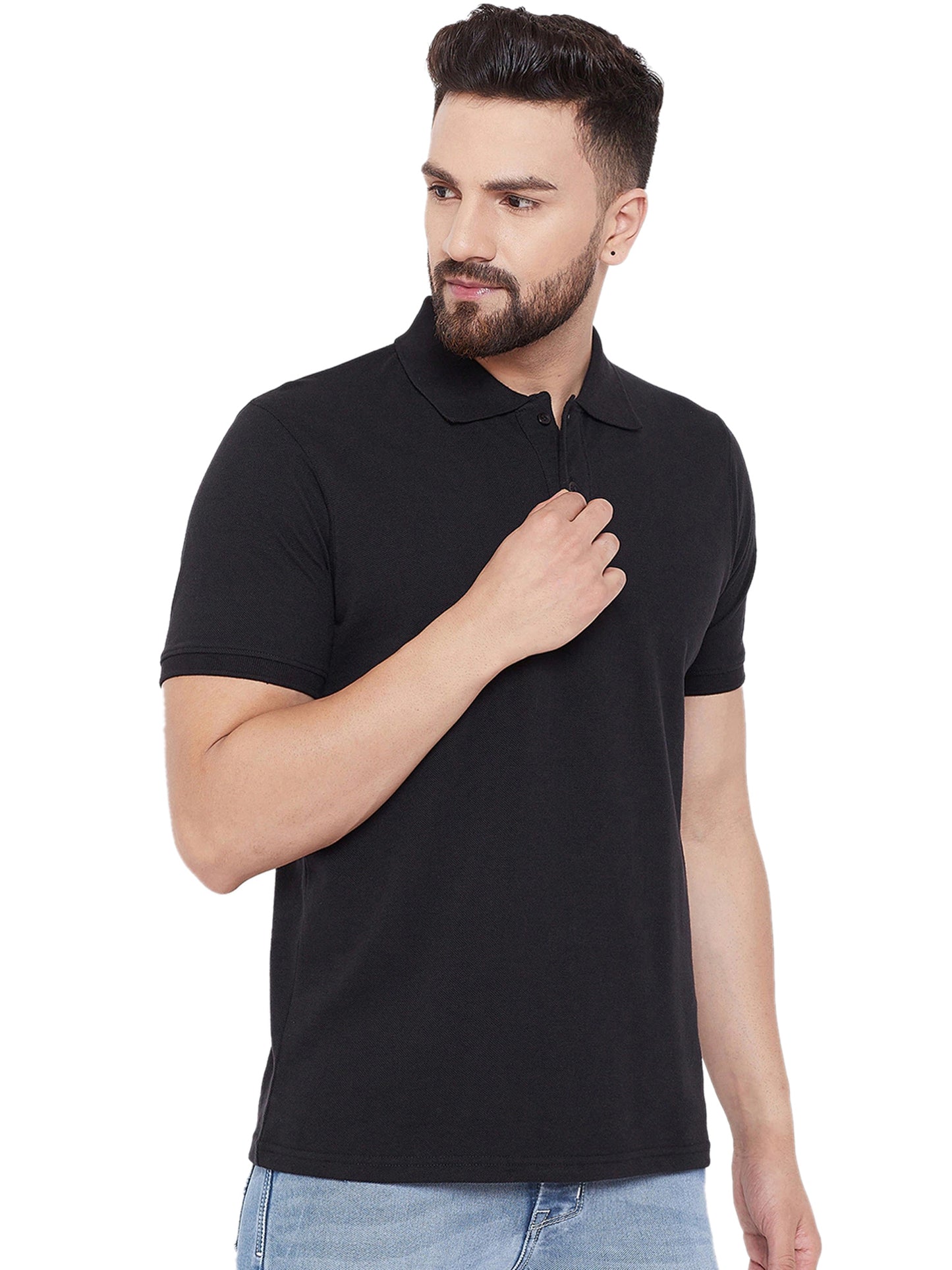 Upgrade Your Style with the Perfect Polo Pack – Set of 4 Premium Cotton Blend T-Shirts