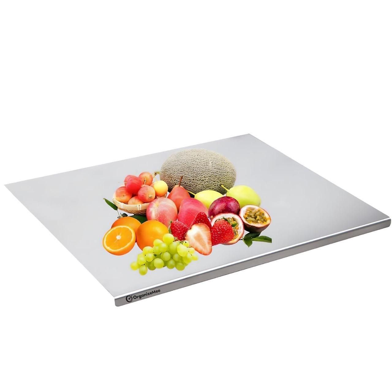 Premium Stainless Steel Chopping Board – Durable, Non-Porous Kitchen Essential (35x31cm)