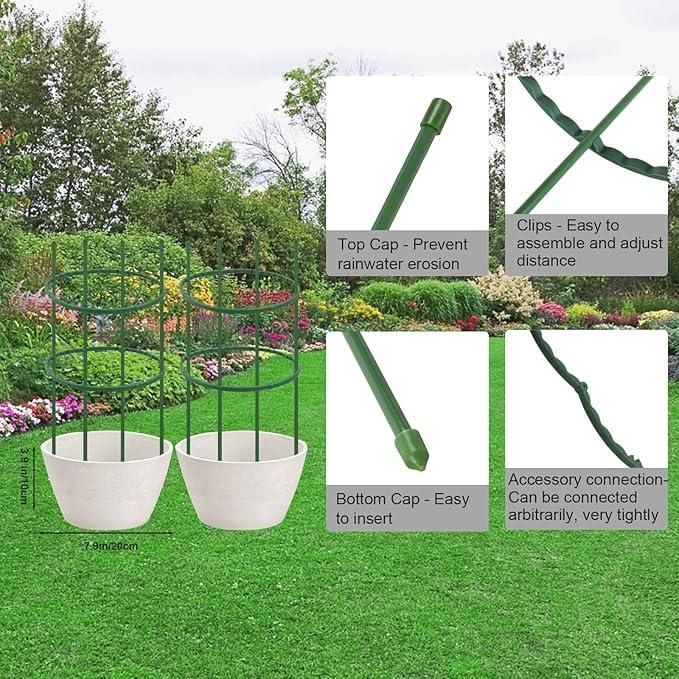 3-Layer Adjustable Plant Support Cage – Strong, Stylish & Essential for Thriving Indoor Plants