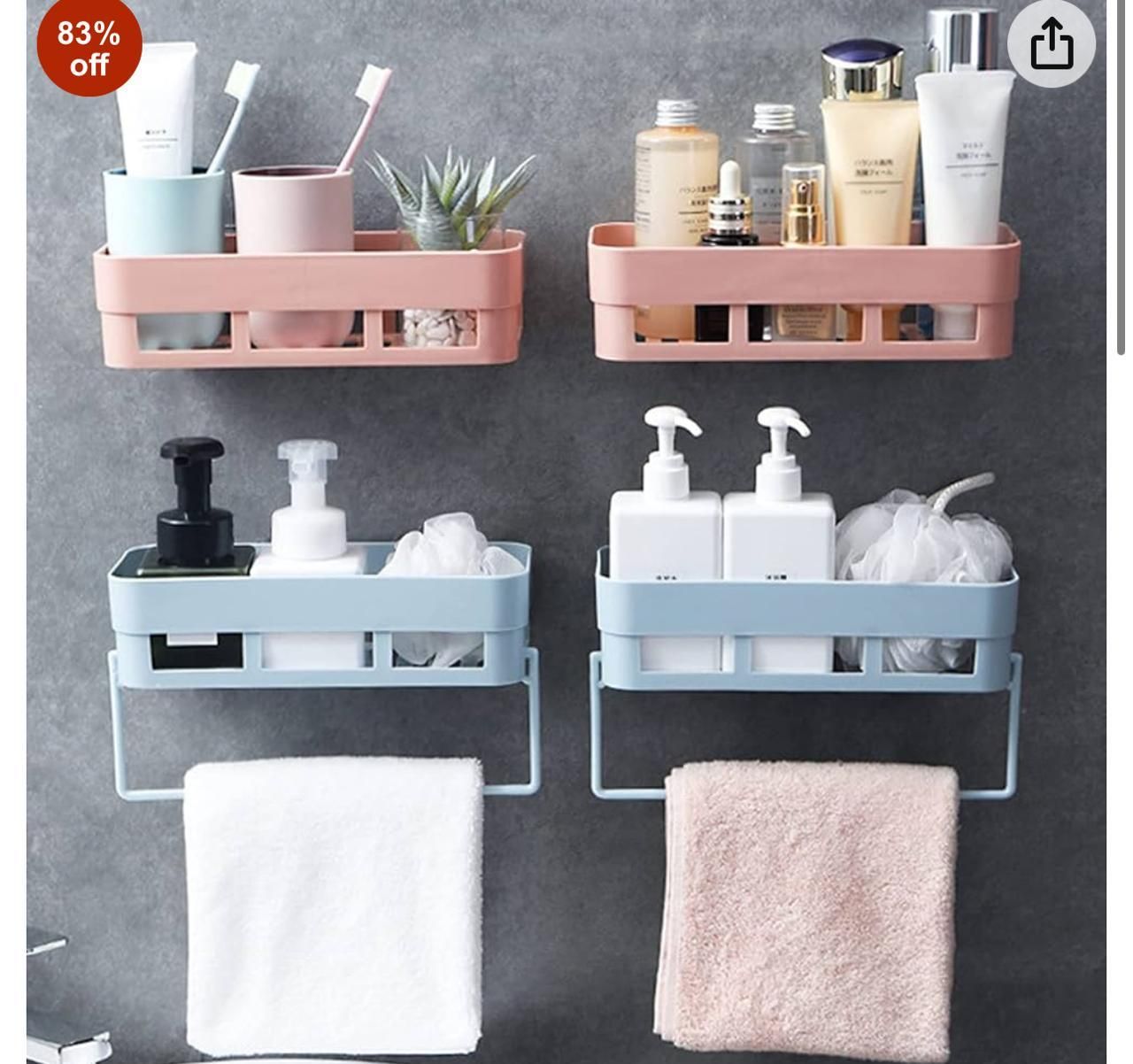 5-Tier Wall Mounted Organizer Rack – Space-Saving Shelf for Kitchen, Bathroom & Office