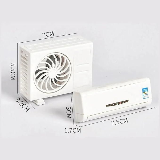 Mini AC Magic™ – Solar-Powered Car Air Freshener Diffuser (Miniature AC Design)