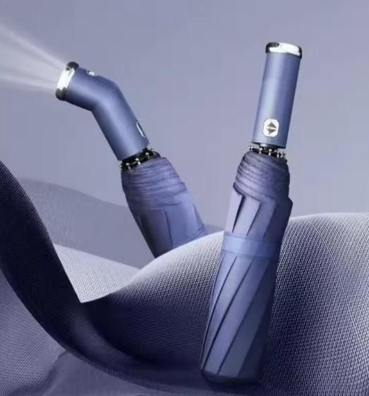 3 Fold Automatic Windproof UV LED Umbrella – One-Touch, All-Weather Smart Protection