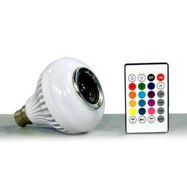 GlowTunes 2-in-1 LED Mood Bulb with Bluetooth Speaker + Remote