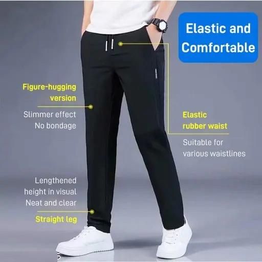 Combo of Men's NS Lycra Track Pants – Pack of 2, Comfortable & Stylish Casual Wear