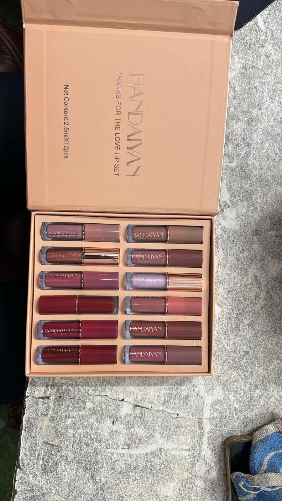 Velvet Matte Liquid Lipstick Set (12 Pcs) - Long-Lasting, Smudge-Proof, Waterproof, Multicolor Collection