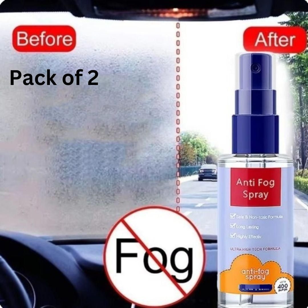 CrystalClear™ Anti-Fog & Glass Strengthening Spray – 2-Pack Clarity Booster