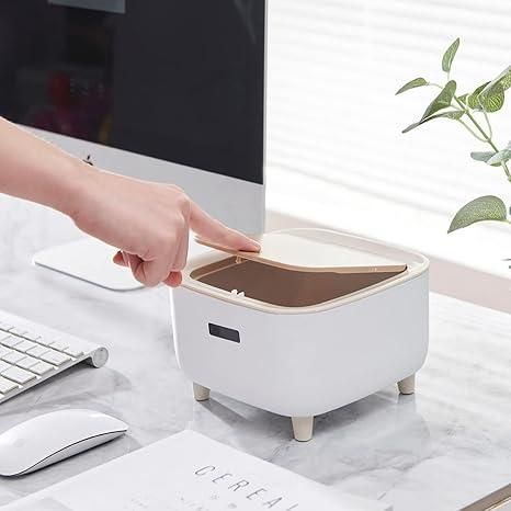 Classy Desktop Push Button Trash Bin – Sleek, Compact & Stylish Tabletop Organizer (Mini Size)