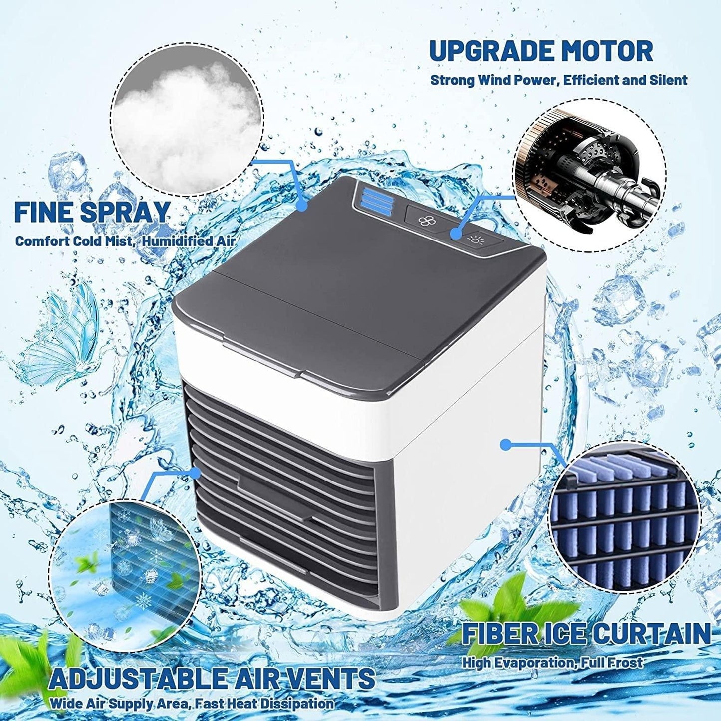Mini Air Conditioner & Air Cooler – Stay Cool Anytime, Anywhere