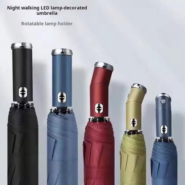 3 Fold Automatic Windproof UV LED Umbrella – One-Touch, All-Weather Smart Protection