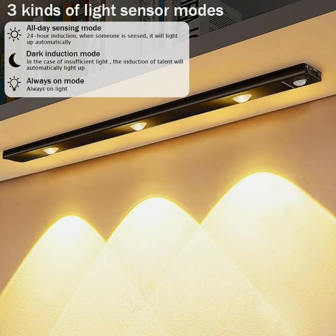 GlowSmart Wireless LED Motion Sensor Cabinet Light – Rechargeable & Stick-On Magic