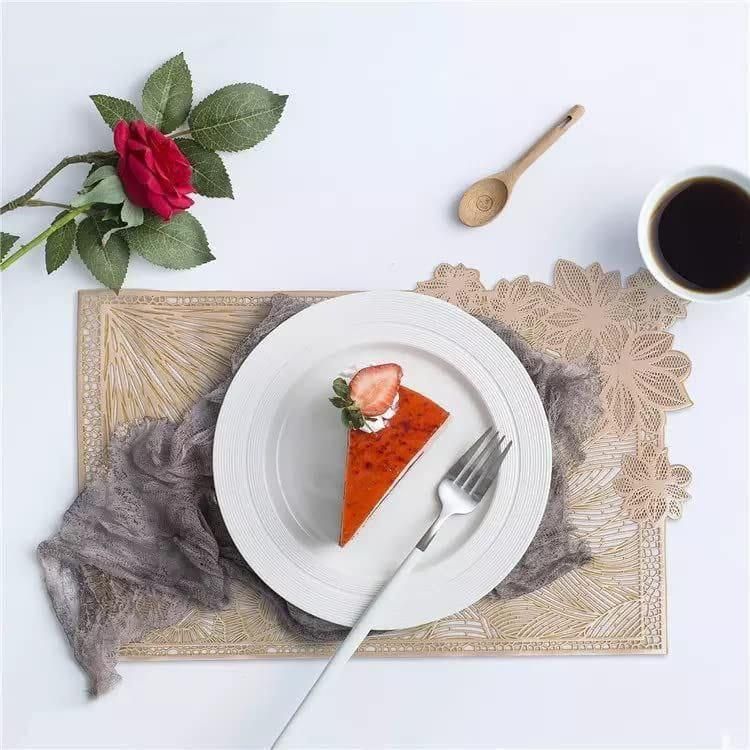 ElegantShield PVC Non-Slip Table Mats (Pack of 2) – Stylish Protection for Your Tabletop