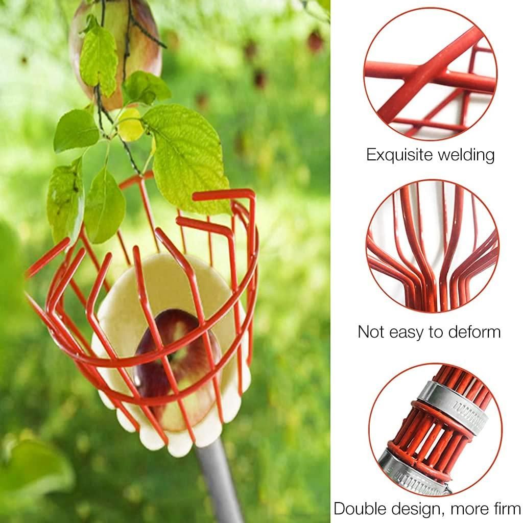 Pro-Grade Fruit Picker with Basket – Effortless Harvesting Tool for Apple, Mango, Orange & More
