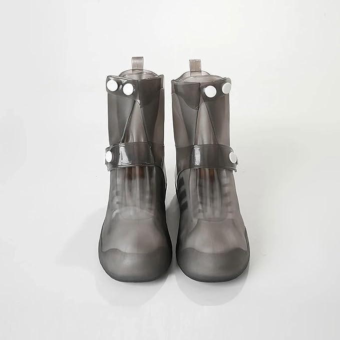 All-Weather Waterproof Rain Shoe Covers – Durable Silicone with Secure Button Closure (Adjustable Fit)