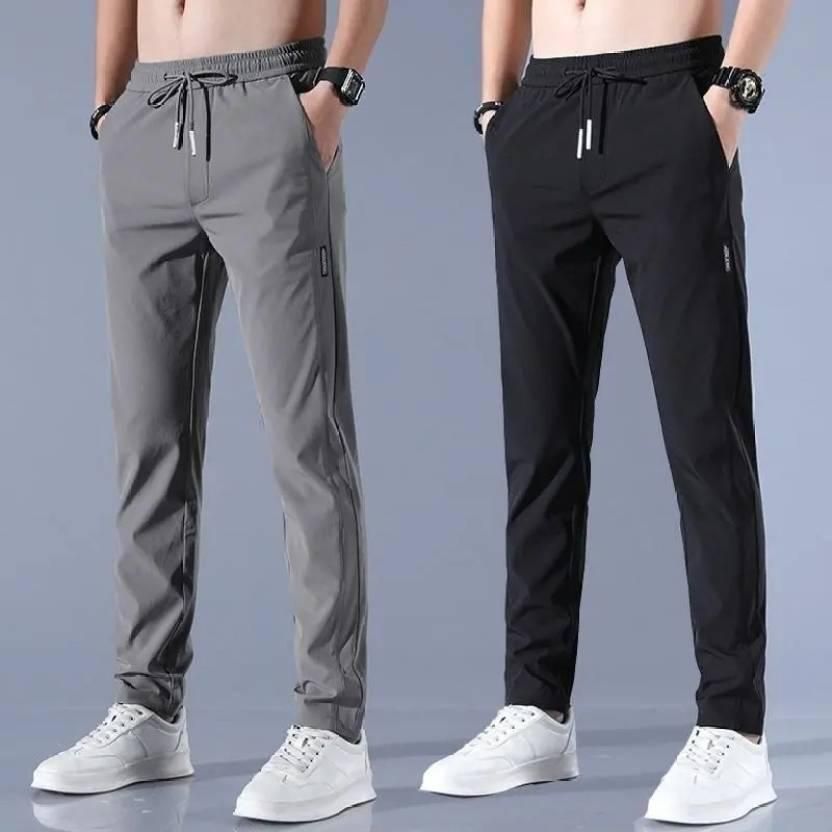 Combo of Men's NS Lycra Track Pants – Pack of 2, Comfortable & Stylish Casual Wear