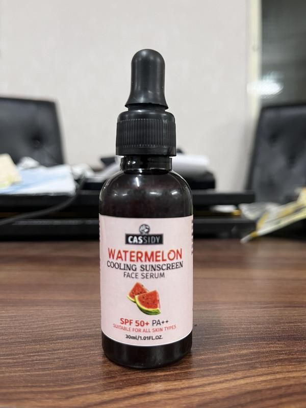 CASSIDY Watermelon Glow Cooling Sunscreen + Face Serum Duo – Hydrate, Protect & Shine (30ml x 2)
