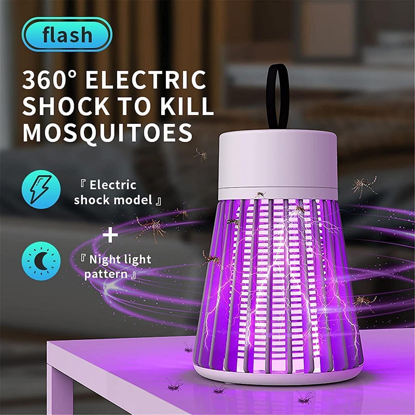 Electric Shock Mosquito Killer Racket – USB Rechargeable, Eco-Friendly Bug Zapper for Home & Outdoors