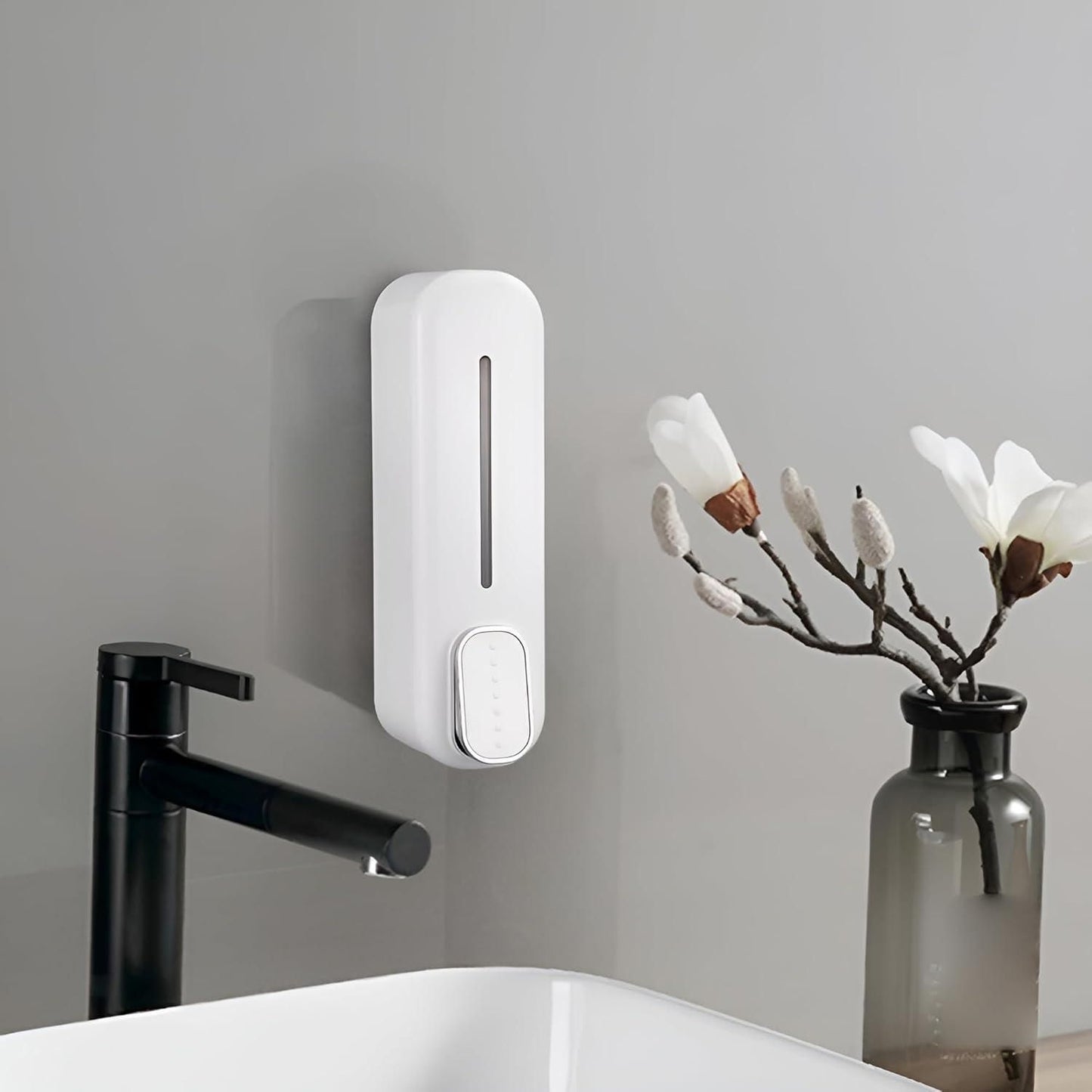 SleekPress Wall-Mounted Soap Dispenser – No Mess, Just Style