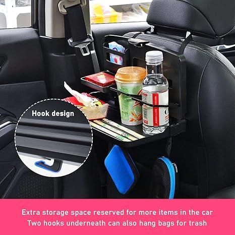 Car Travel Foldable Dining Food Tray - Pack of 2