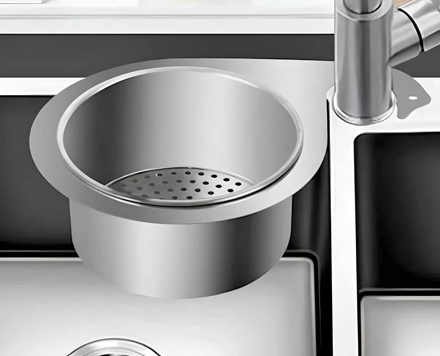 Elegant Swan-Design Stainless Steel Drain Basket – Stylish & Functional Sink Strainer