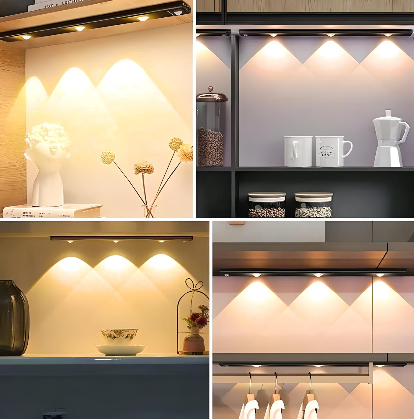 GlowSmart Wireless LED Motion Sensor Cabinet Light – Rechargeable & Stick-On Magic