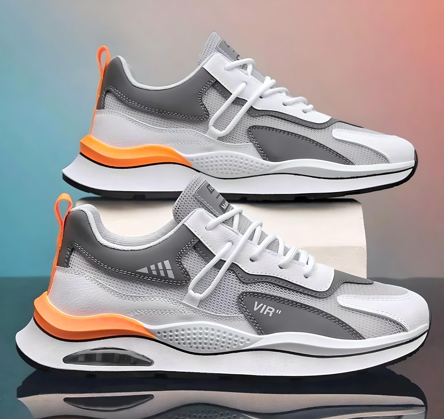 Men’s Ultra-Stylish Lightweight Casual Shoes – Trendy Everyday Comfort in Crisp White (UK 6 | US 7 | EUR 40)