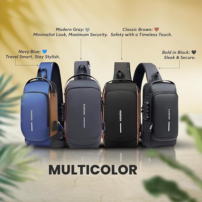 Storite Anti-Theft Sling Bag - Secure, Stylish & Versatile Crossbody Backpack for Everyday Use