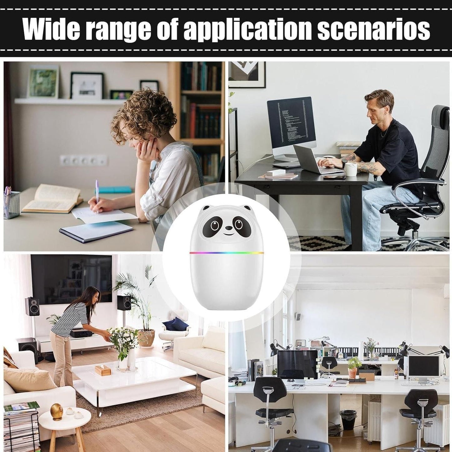 SnuggleGlow Cute Panda Night Lamp – Touch-Sensor Color Changing Light for Kids & Nursery