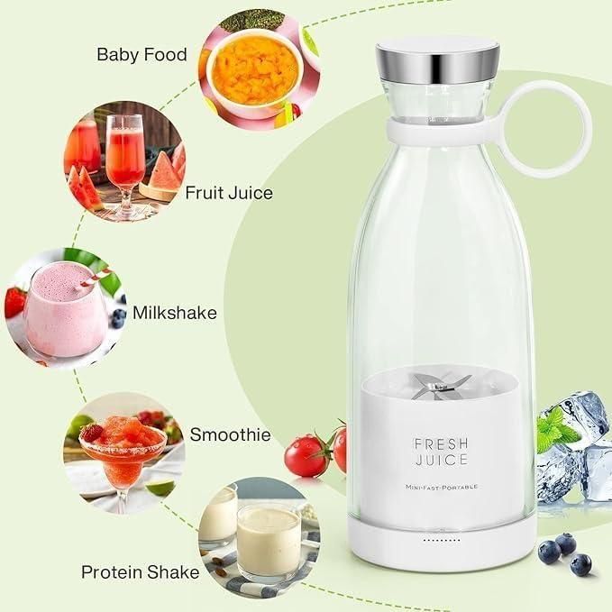 TravelBlend Portable USB Rechargeable Mini Juicer – Fresh Smoothies Anywhere, Anytime