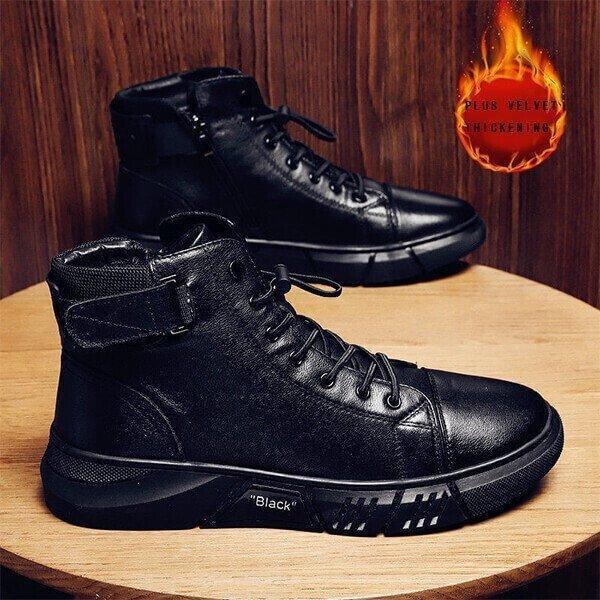 Men’s UrbanEdge™ Casual Boots – Rugged Style Meets All-Day Comfort (Black)