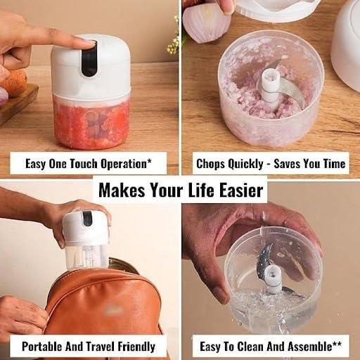 Mini Electric Garlic & Meat Chopper – Compact, Powerful & Time-Saving Food Prep Essential